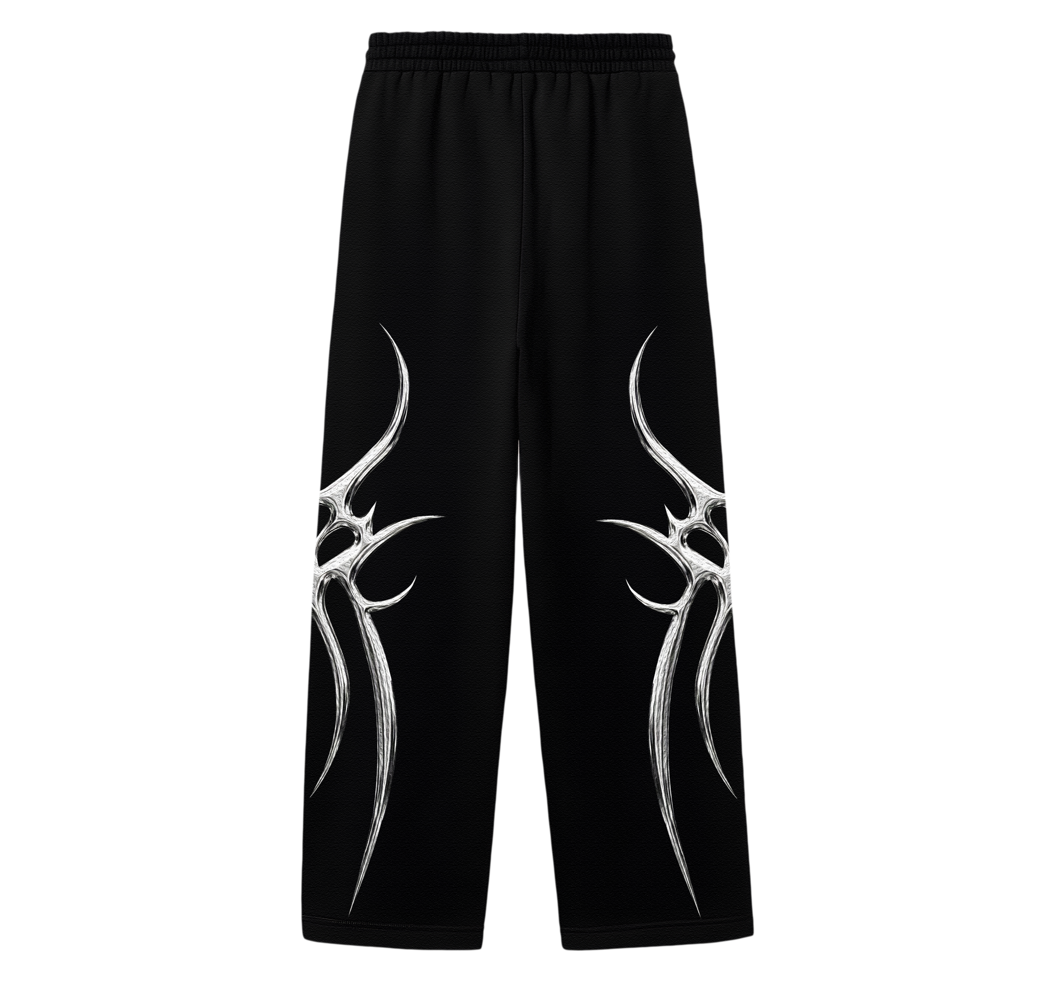 SYNAPSE - UNISEX STRAIGHT FIT BAGGY PANTS - MIDNIGHT BLACK