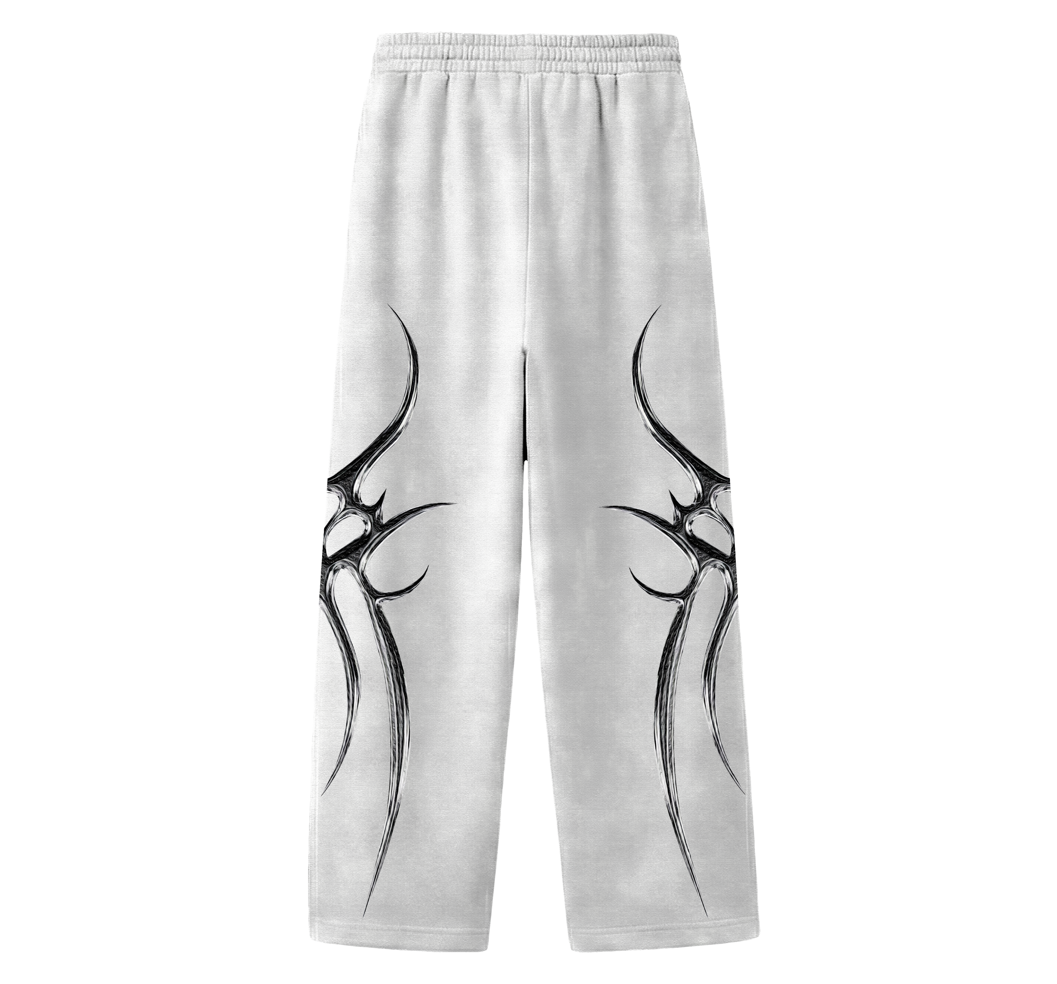SYNAPSE - UNISEX STRAIGHT FIT BAGGY PANTS - CLEAN WHITE
