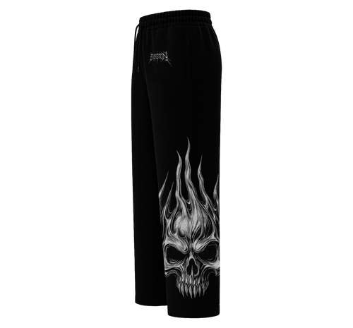 CIPHER - UNISEX STRAIGHT FIT BAGGY PANTS - MIDNIGHT BLACK