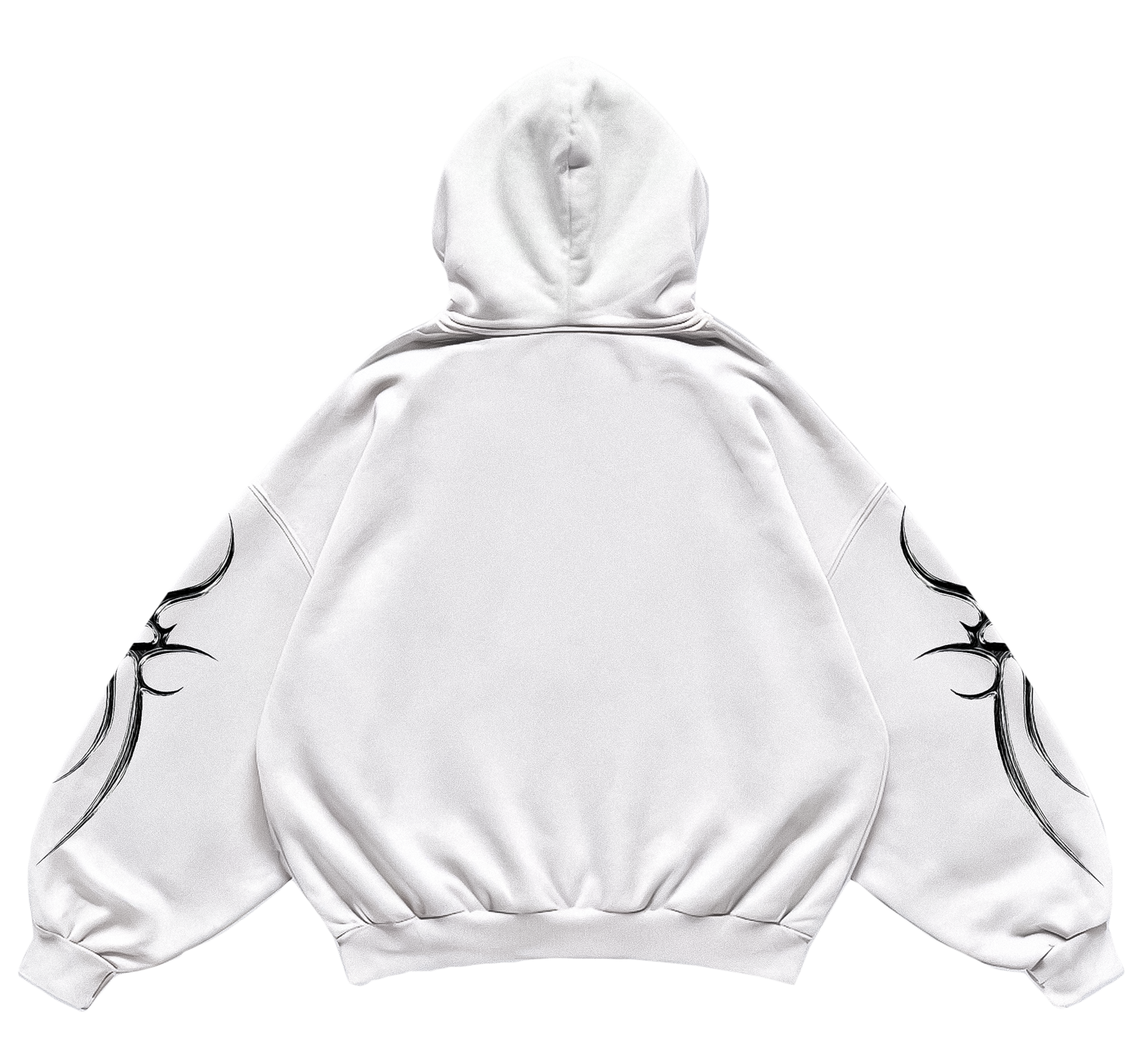 CODEX - UNISEX BAGGY HOODIE - CLEAN WHITE